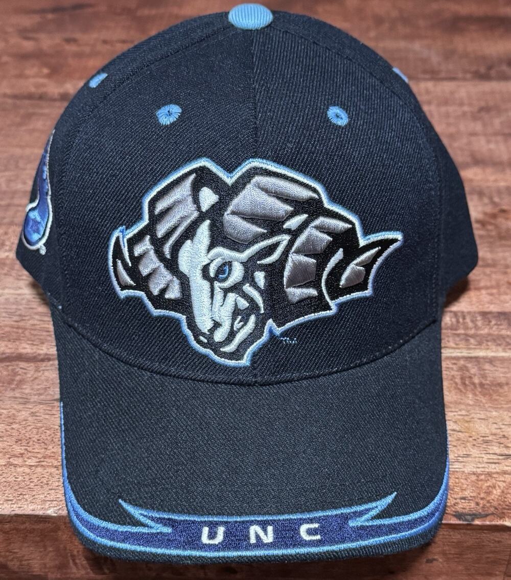 Vintage UNC Tar Heels Big Boy Headgear Strap Back Hat North Carolina